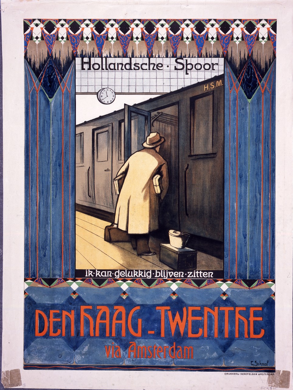 Art Nouveau Hollandsche Spoor affiche