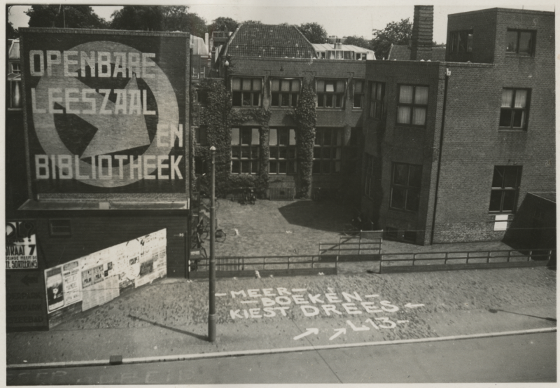 Aankondiging nieuwbouw Bilderdijkstraat 1-3. 1931, maker onbekend