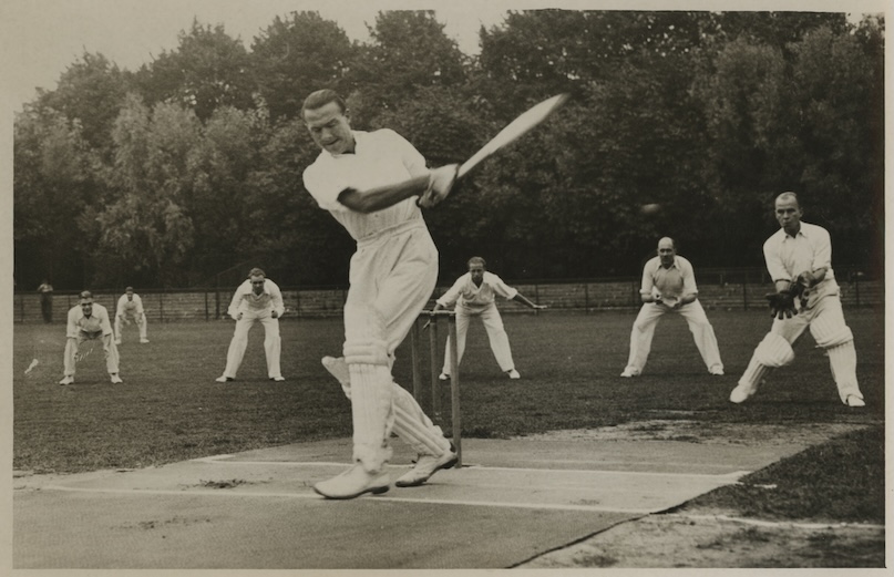Cricketwedstrijd 1935 Vereenigde fotobureaux