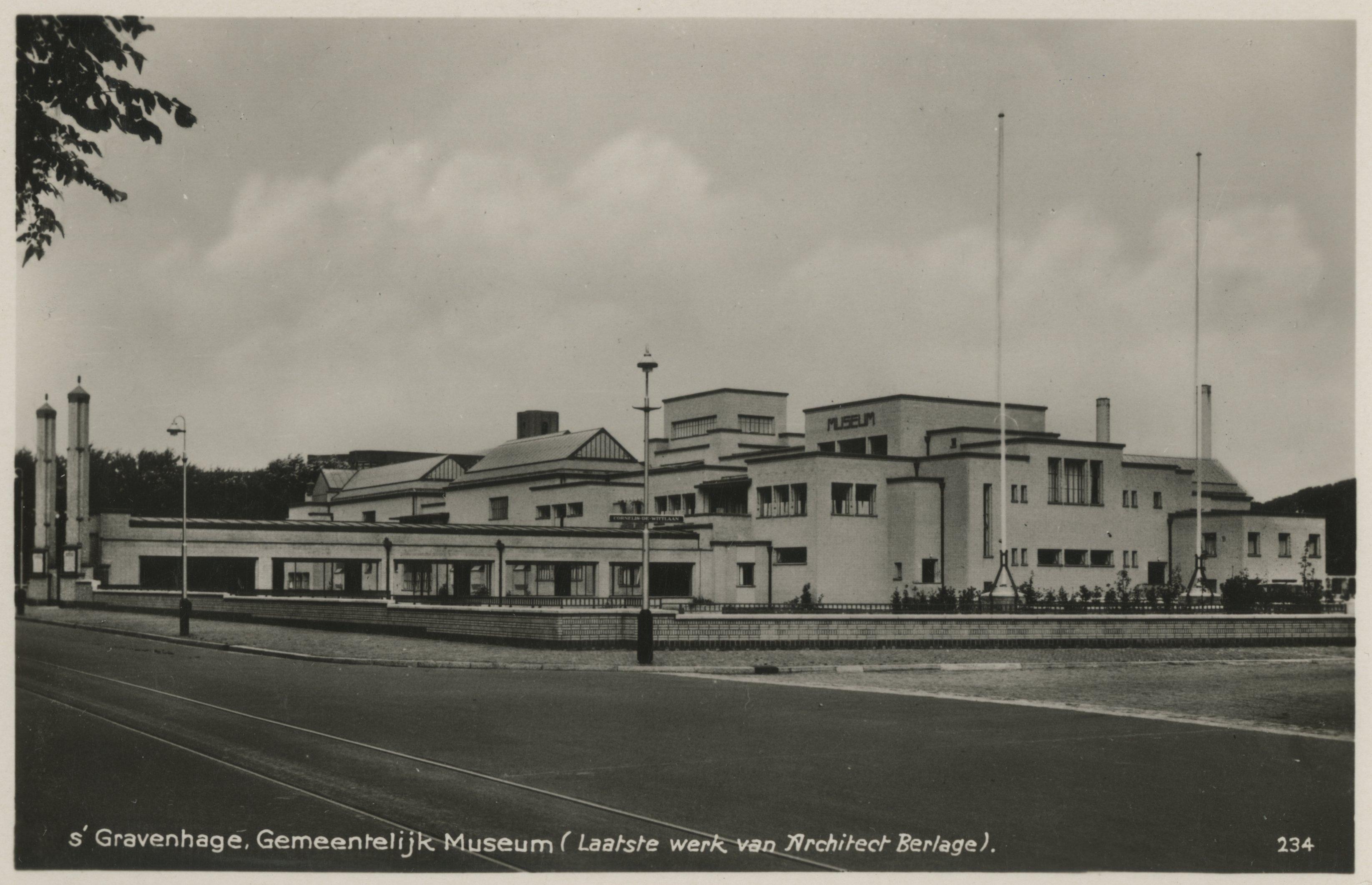 Stadhouderslaan, het Gemeentemuseum. 1935, maker onbekend
